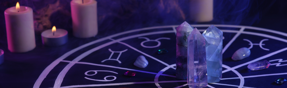 Astroloogia sodiaagiratas ja kristallid küünlavalguses Mandala ILU väeehete ja kristallide energia.