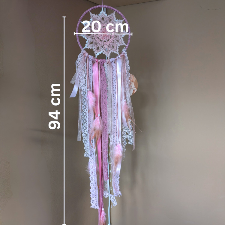 Mandala ILU Unenäopüüdja Roosa õndsus mõõdud 20 cm raam ja kogupikkus 94 cm